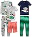 Simple Joys by Carter's 6-piece Snug Fit Cotton Pajama Set Pyjamaset Transportation/Elephant/Stripes 2 Years , 1 er-Pack