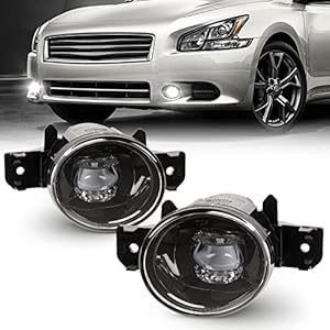 WEZEMLIGHT New Version LED Fog Light Replacement For 2004-2018 Nissan Sentra /11-14 Nissan Maxima/07-up Altima Sedan/ 14-16 Rogue/ 08-10 Infiniti M35/M45/10-11 G37 1-Pair