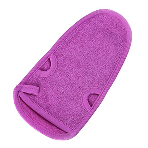 Bain Douche Bain Éponge Douche Loofah Éponge Laveur Bain Maille Bain Éponge Lavage Serviette Gant De Bain Violet Cover