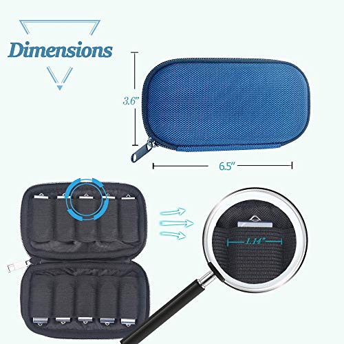 FEWINA EVA-Hartschalentasche für USB-Sticks, USB-Stick, Shuttle, elektronisches Zubehör, Organizer, USB-Halterung… – Bild 3