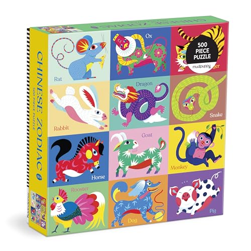 Chinese Zodiac 500 Piece Family Puzzle: 500 Pieces
