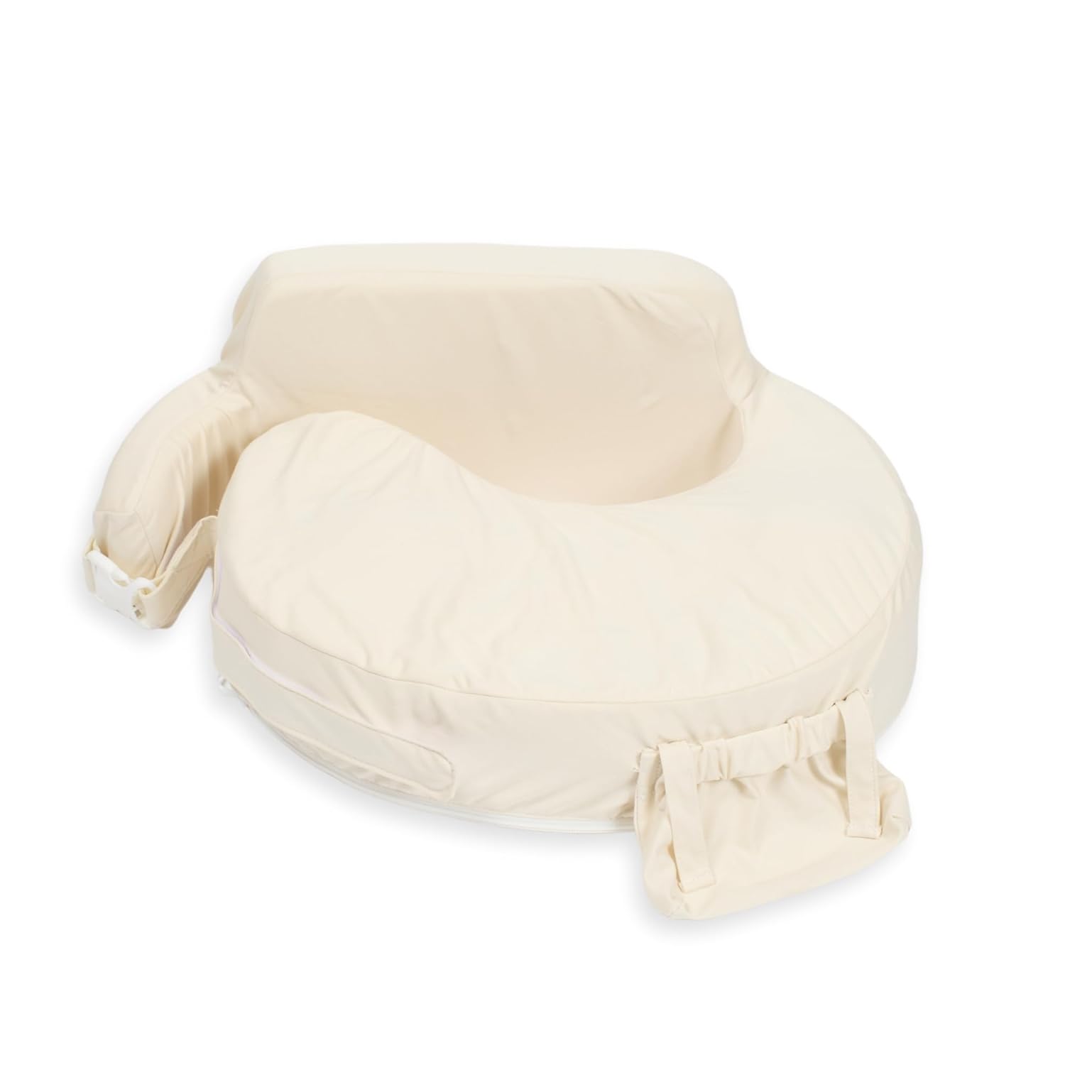 My Brest Friend Super Deluxe Nursing Pillow - Enhanced Comfort & Ergonomic Breastfeeding Pillow for Ultimate Support for Mom & Baby - Adjustable and with Handy Side Pocket,100% Organic Cotton Oat Organic Oat Super Deluxe