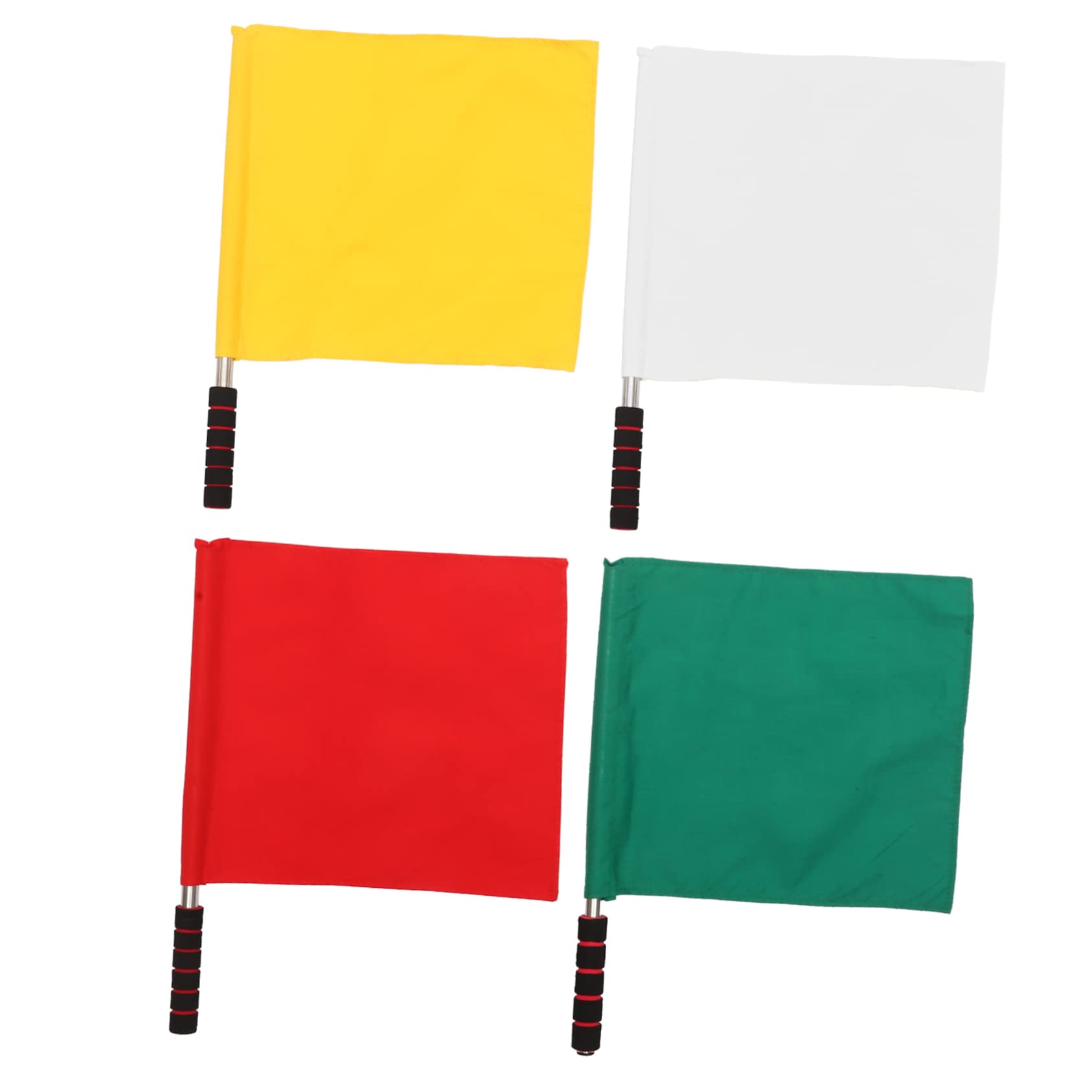Mipcase Flag Kit 4pcs Racing Conducting Flags Small Match Flags for Sports Equipment Safety