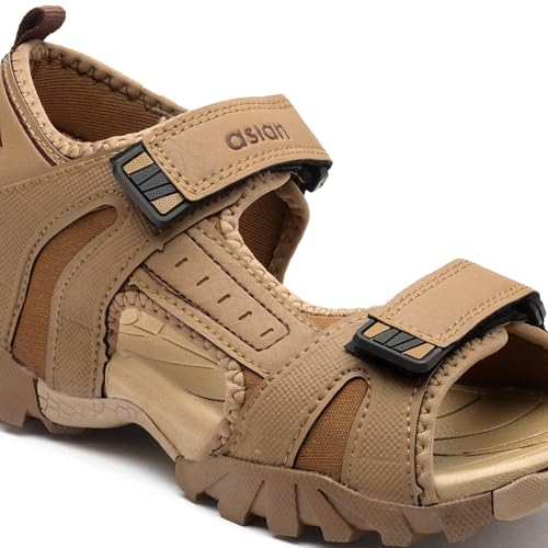 Image of ASIAN Mens VISTARA-17 Casual Sandals with adjustable velcro closure for easy wear with flexible fitting and trendy and stylish looks ideal for everyday use for mens as well as boys