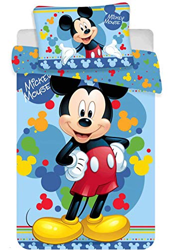 Preisvergleich Produktbild Disney Micky Maus Baby-Bettwäsche Set 135 x 100cm