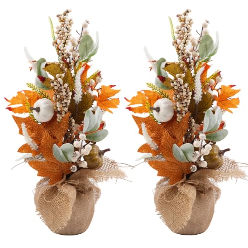 Image of Fall Wreath Table Tree Autumn Wreaths Thanksgiving Decorations