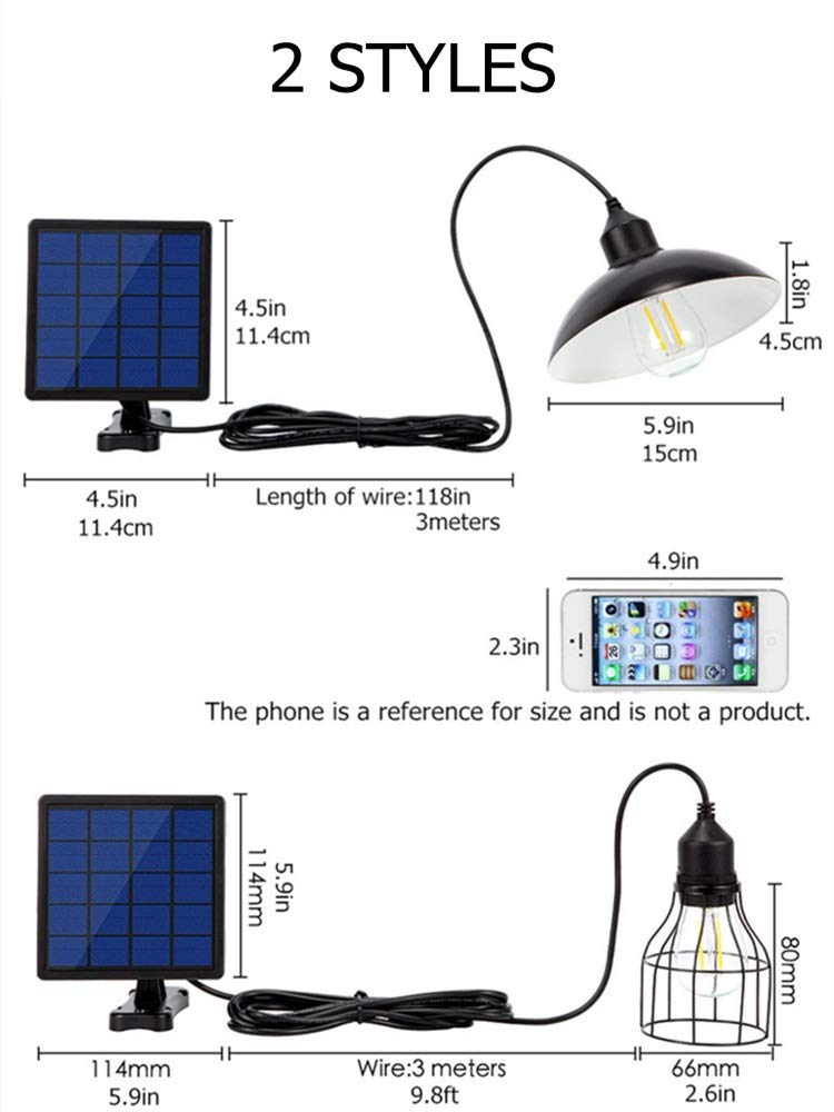 Iluminación Cable E27 Edison del Bulbo Solar lámpara Solar del jardín del Bulbo de la luz de Calle for el árbol de iluminación Solar del jardín de Las Luces con 9.8Meter Bombillas domésticas (