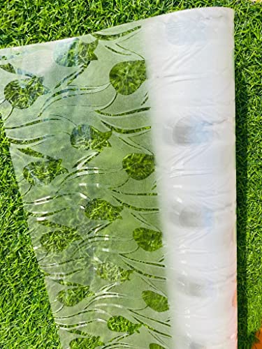 Image of HOME13 Rose Bud Frosted Window Film Decorative Static Cling Window Film Window Clings Privacy Non-Adhesive Rose Bud Frosted Glass Film for Living Home (Vinyl, 12x50)