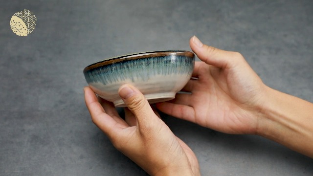 Amazon.com: Wazakura Minoyaki Series Small Round Glazed Ikebana