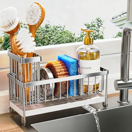 Cisily Sponge Holder for Kitchen Sink, Sink Caddy...