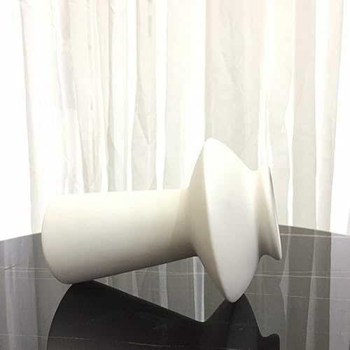 Miniatura 7 de White Ceramic Vase Nordic Minimalist Style Decor for Countertop Center Dresser Kitchen Living Room Home Decor White Matte Abstract Vase (White 666)