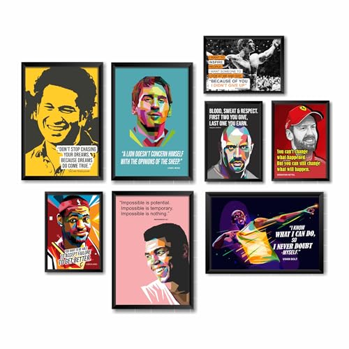 Image of PAPER PLANE DESIGN PPD Motivational Quotes Wall Framed Posters, Office Wall Decor, Inpirational Wall Frames. Large Frames with Quotes. (MDF PRINTS, D) (MDF POSTERS)