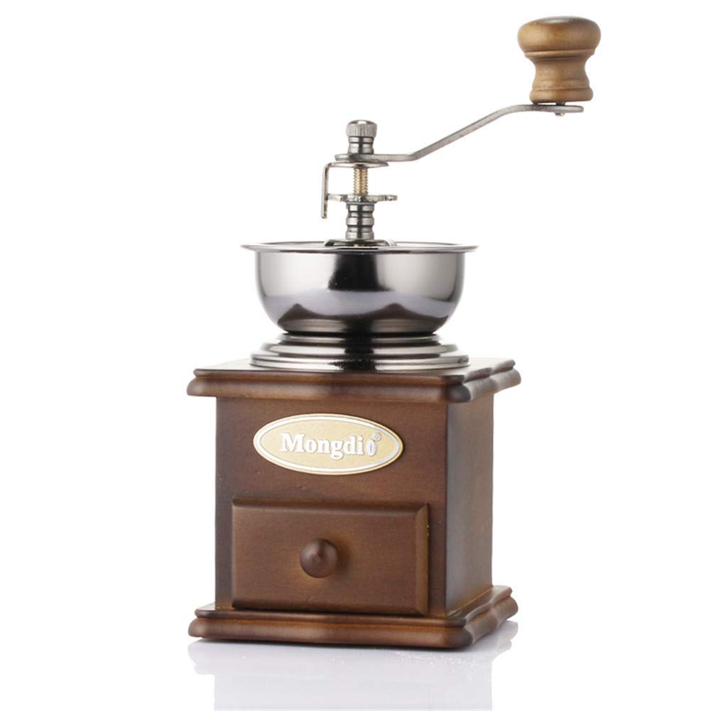 Molinillo de Mano, Molinillo de café Manual, Molinillo de Rebabas cónico Molino de café de manivela portátil para el hogar y los Viajes, Suministros de Cocina