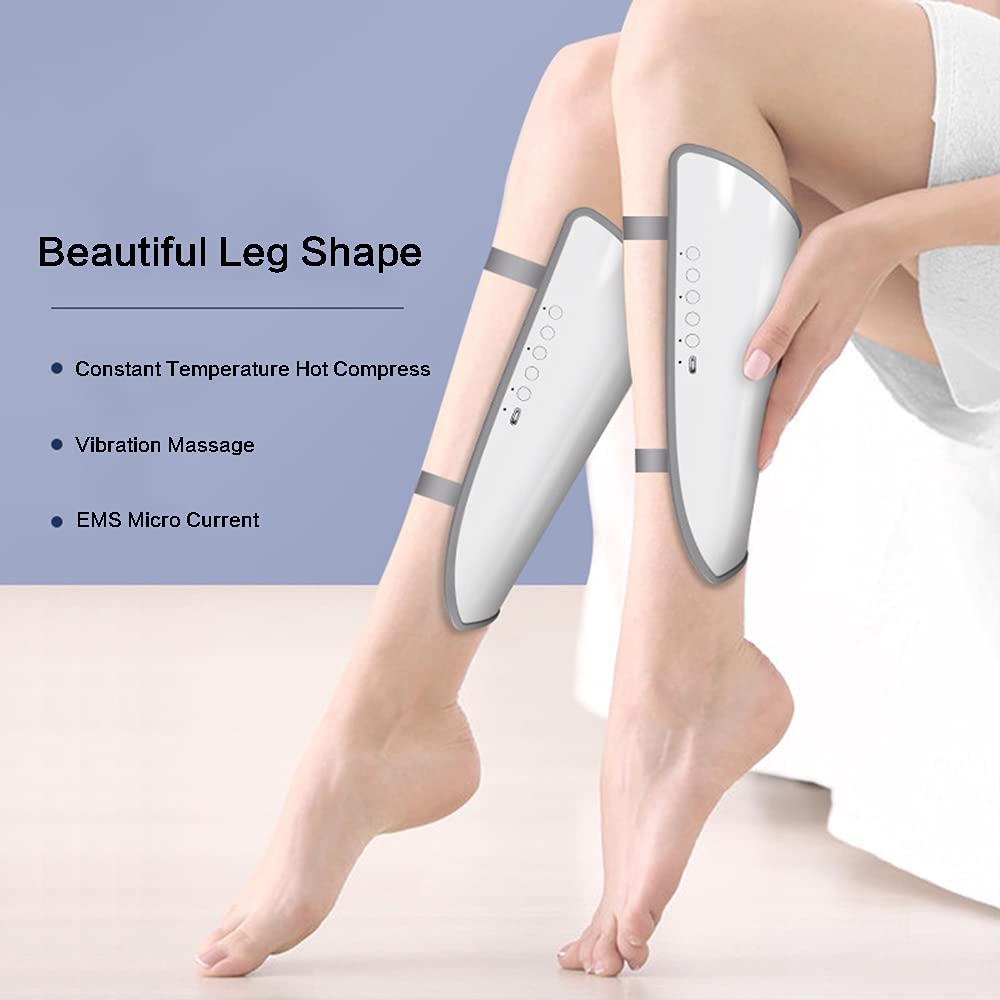 Masajeador De Piernas Inalámbrico Con Calor, 5 Intensidades Compresión Masajeador De Piernas Para Circulación Y Relajación Con Masaje De Vibración, Dispositivo De Masaje Para Piernas, Brazos, Muslos