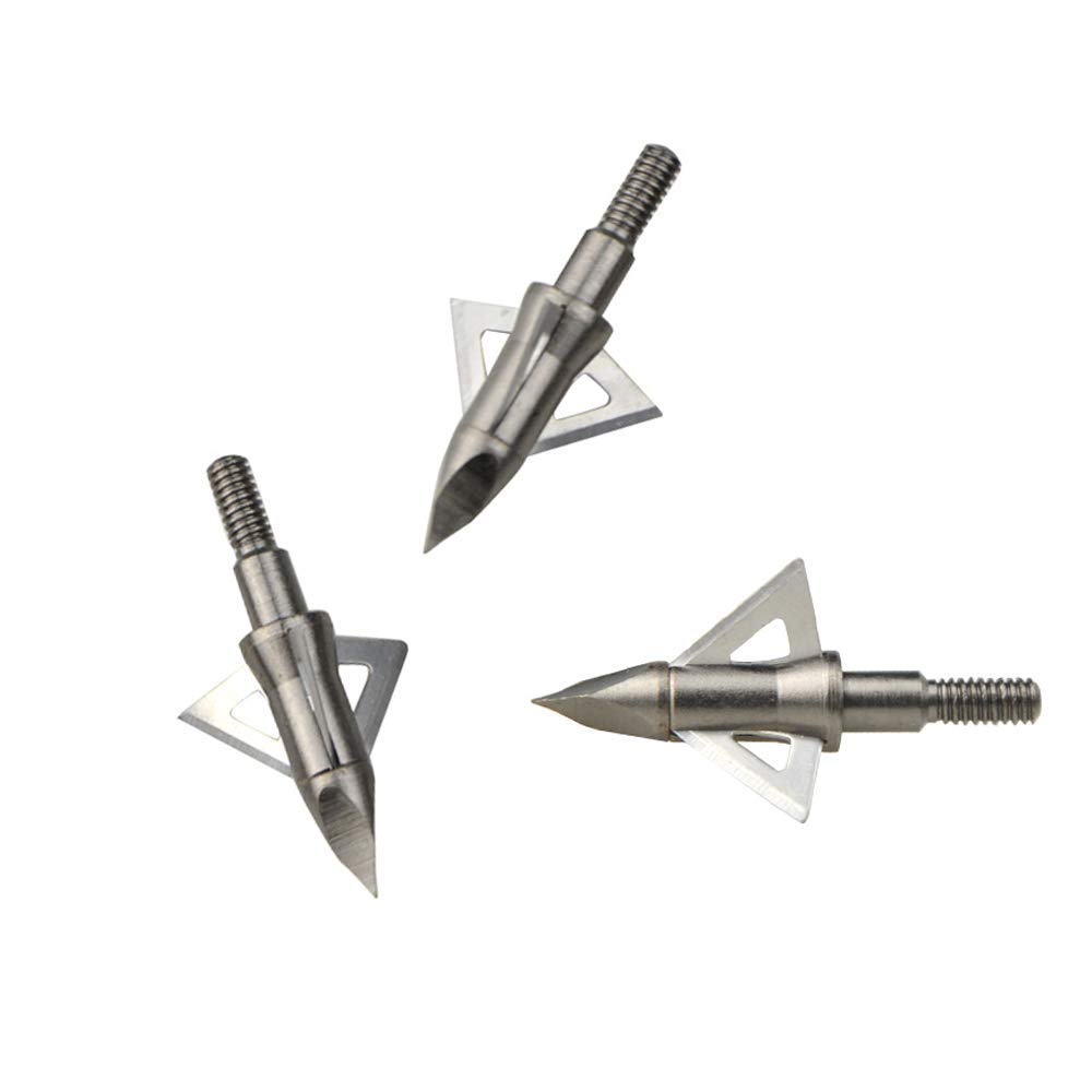 10 Punte Da Caccia Per Arco E Balestra - 100 Grani Lama Fissa Testa Larga Per Tiro Con L'Arco - Foto 7