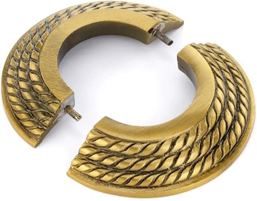 Miniatura 7 de Renovators Supply Manufacturing Placa de escudo de aluminio 3.13" OD Escutcheon lacado antiguo acabado oro reborde del radiador