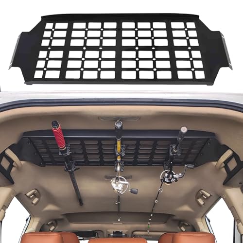 HIGH FLYING for Toyota Prado J150/Lexus GX460 Car Interior Molle Panels Storage Modular System Trunk Shelf Organizer Interior Rear Cargo Racks (Roof Panel)