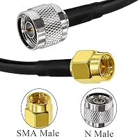 TUOLNK SMA Stecker auf N Stecker RF Koaxial Koaxialkabel RG58 Antennen Koaxialkabel SMA Stecker auf N Stecker Verlängerungskabel für Wi Fi Funkgeräte/GPS Antenne/HF Gerät 5 m – Ansicht 8