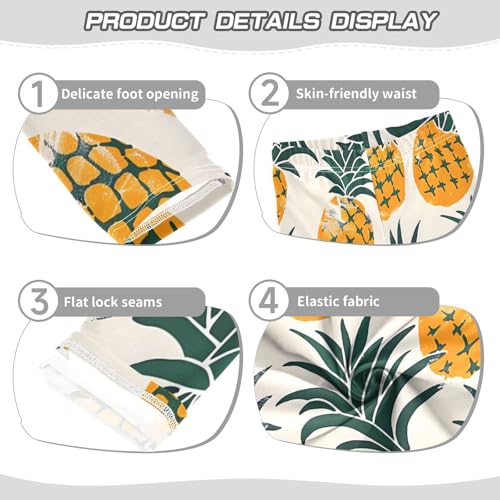 Bolaz Toddler Girls Leggings Printed Yoga Pants Leggings Pineapple for Kids3