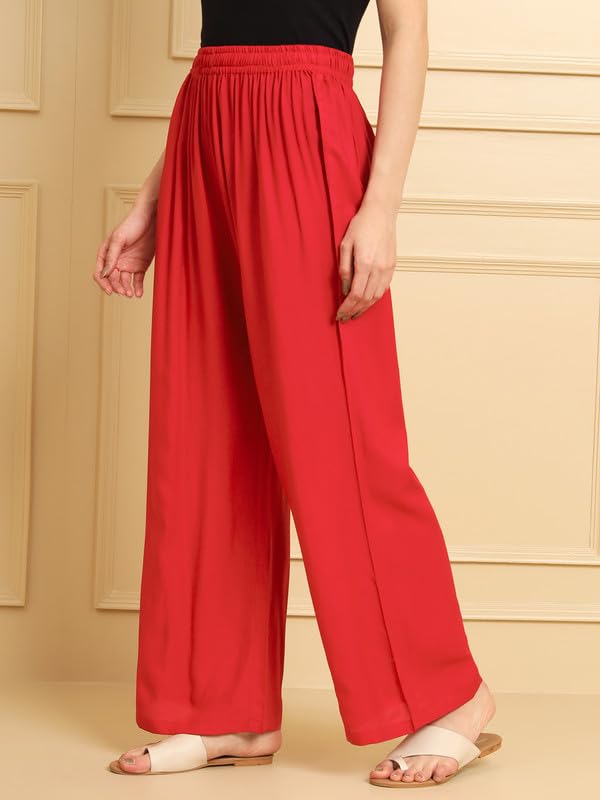 Image of Soft Colors Women Regular Fit Pocket Palazzo