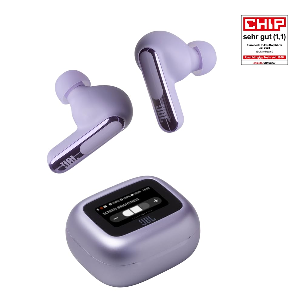 JBL Live Beam 3, Kablosuz Kulakiçi Kulaklık, Mor : Amazon.com.tr