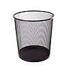 TIPTOP OFFICE TTO prullenbak van draadmetaal 12 liter, kunststof, zwart, medium