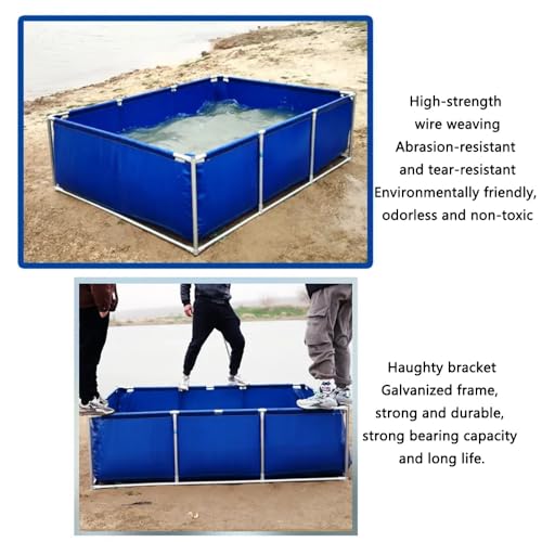 Réservoir d'eau de piscine hors sol avec support pliable pour extérieur - 3