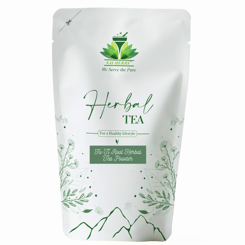 SAI HERBS Fo-Ti Root Herb Raw Tea Powder - Good for Energy - Good for Immunity - For a Healthy Lifestyle - Luxury Herbal Tea Powder - Pure & Natural (250 Grams)