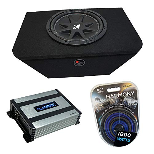 Kicker 43C104 Comp 10" Sub Box and Amp Fits Honda S2000 2000-2009 Subwoofer