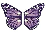 Purple Butterfly Shoe Wings - 2 Grommets; Great for Boots, Skates and Roller Blades