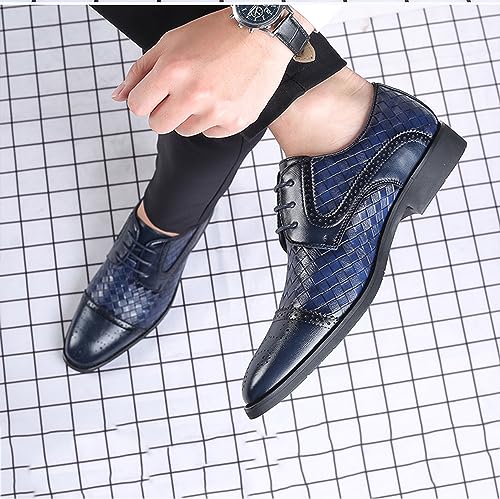 Men's Oxfords Formal Dress Shoes Classic Business Shoes Wingtip Brogues Lace-Up Wedding Shoes for Men3