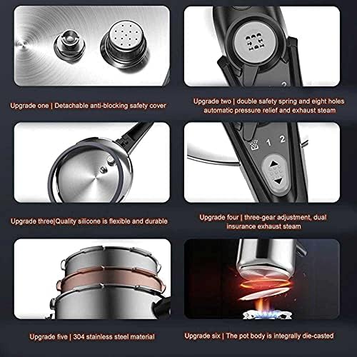 Olla a Presión Acero Inoxidable 6L Generic miniatura 7