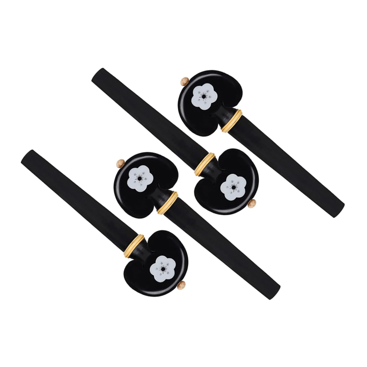 Yardwe Replace Your Old Cello Tuning Pegs 4pcs Wooden Tuning Pegs Smooth Surface for Professional Use