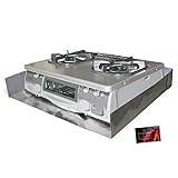 ガステーブル カバー ガード 三方囲み ガステーブル用 マット 油はねガードコンロカバー レンジガード フラットタイプ RCステッカー付 rcjr1