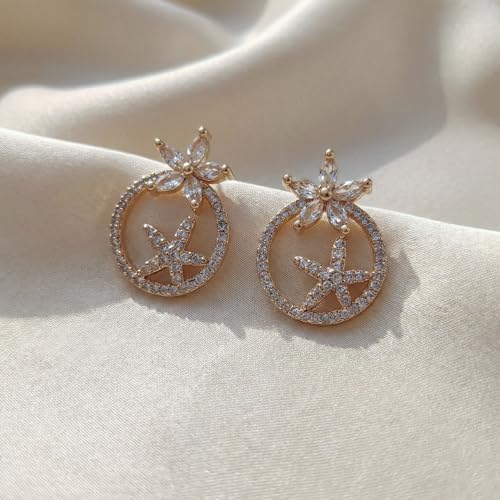 Image of Modern Dangle Earrings for Women | Chic Statement Earrings for Girls | Stylish Lightweight Fashion Jewelry for Casual, Party & Special Occasions