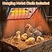 300W Heat Lamp for Chickens Brooder Heater 2PCS Chicken Coop Heater Upgraded 12000H Carbon Fiber Bulbs Adjustable 2 Mode Temp Safe Fire Proof Chicken Heating Plate UL-Certified for Poultry Duck Quail