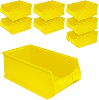 BRB Professional LB 2 Display Box 500 x 300 x 200 mm Capacity 21.8 Litres Yellow Pack of 8