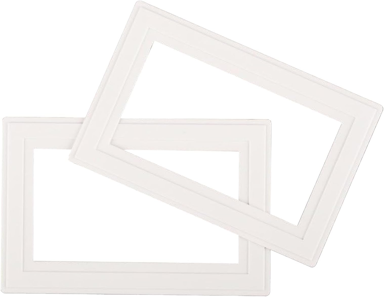HOCHSTE® White Finger Plate for 2 Gang Socket, Easy to Install and Clean, Switch Protection Cover, Perfect for DIY Enthusiasts, Electricians, Builders, Interior Designers