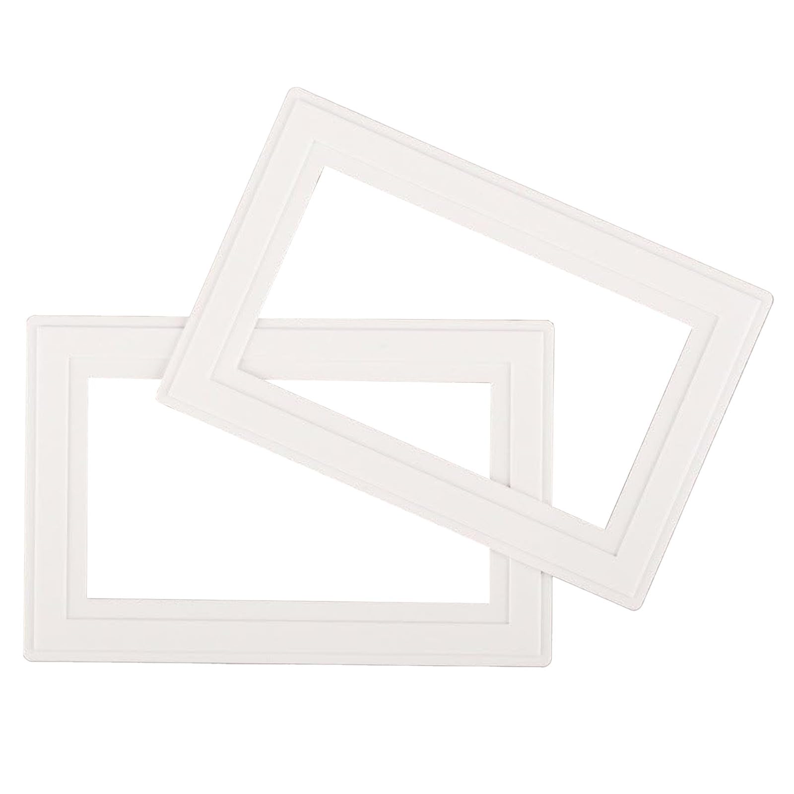 Hochste White Hochste® Finger Plate For 2 Gang Socket, Easy To Install And Clean, Switch Protection Cover, Perfect For Diy Enthusiasts, Electricians, Builders, Interior Designers