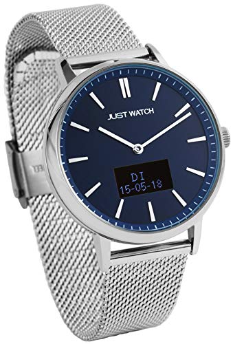 Preisvergleich Produktbild Just Watch-Damenuhr JW107 Hybrid Smart Watch Edelstahl Meshband Melanaise JW10059