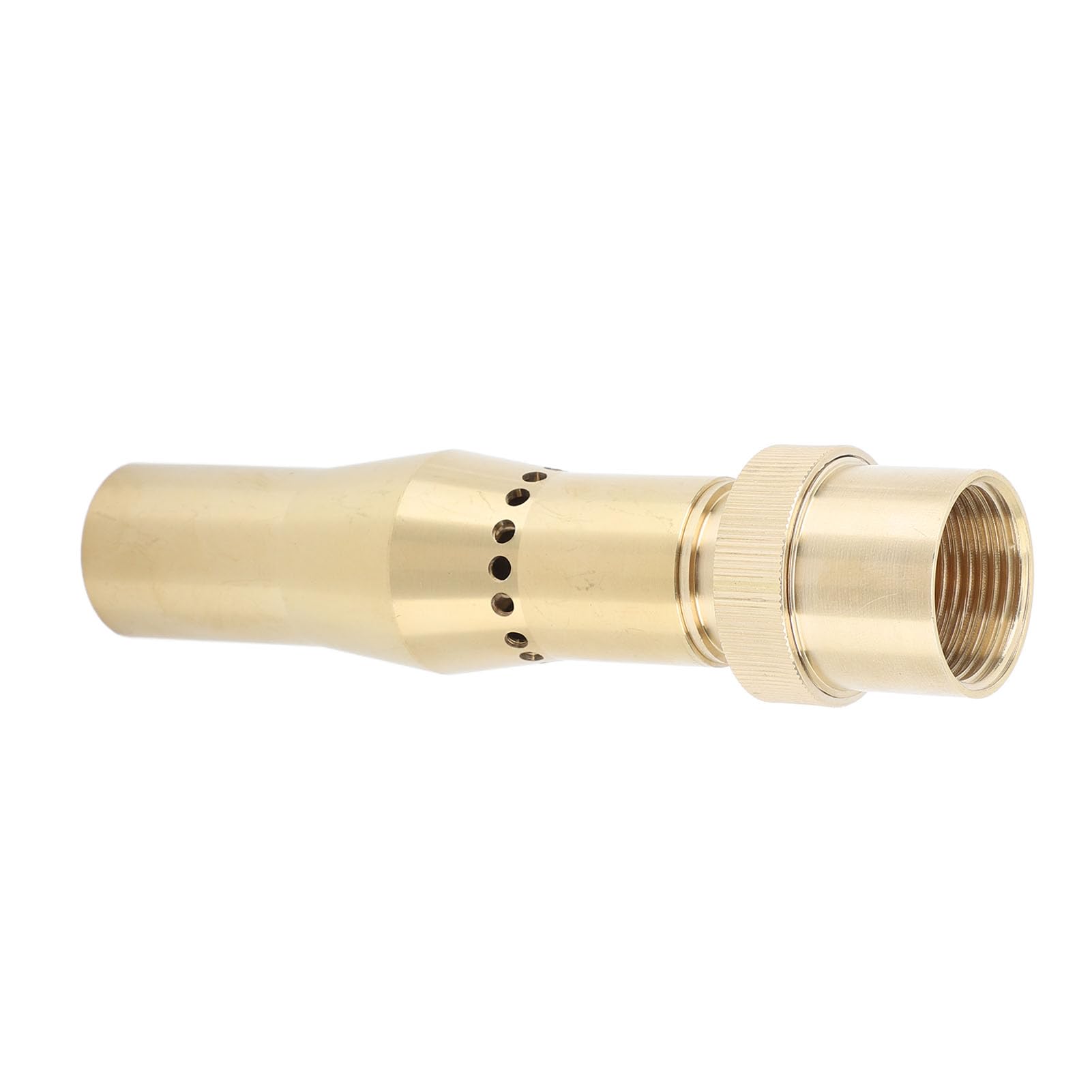 Wakects Boquilla de Fuente Boquilla de Fuente de Agua de Columna de Latón con Rosca Interna y Rótula Ajustable de 15 Grados Rociador Multidireccional para Jardín, Estanque, Parque, Hotel (G1.5in)