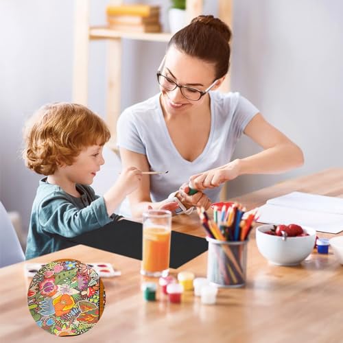 6 Stück Acrylplatte Schwarz 2mm,A4 Acrylglas Platte,Beliebig Zuschneidbare Acrylplatten Werden für Fotorahmen,Schilder,Acrylscheiben Rund,Malerei,DIY Tischnummern