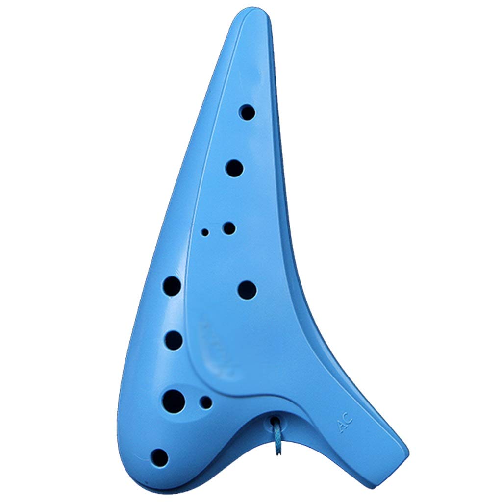 ocarina, Ocarina contralto in plastica anti-caduta a 12 fori(Blue)