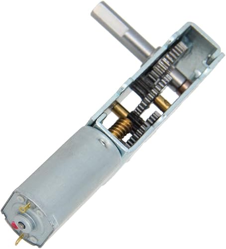 Miniatura 20 de Heyiarbeit Motor de engranaje helicoidal de 12V 0.6RPM DC Motor de reducción de engranajes helicoidales de turbina de alto par Motor de reducción