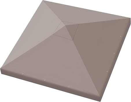 BenefitUSA 119x119 Gazebo Replacement Canopy Top Single Tier Canopy Top Cover Taupe
