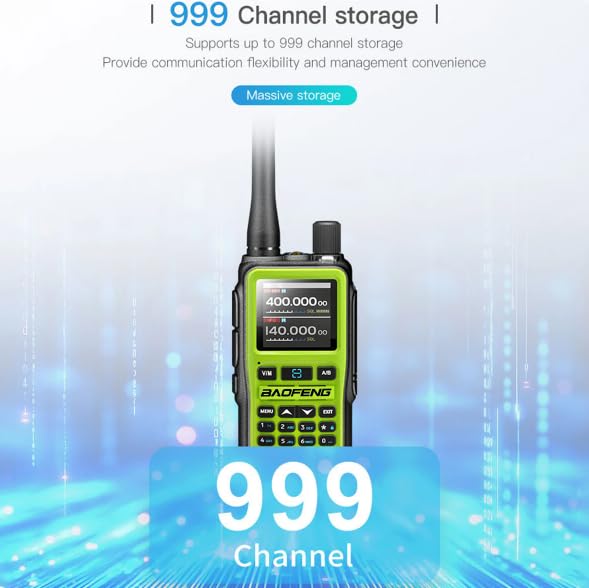 UV-5E Mini Walkie Talkie Multi Banda con Bluetooth de Largo Alcance, 36H de Batería, Tipo C y Copia de Frecuencia.