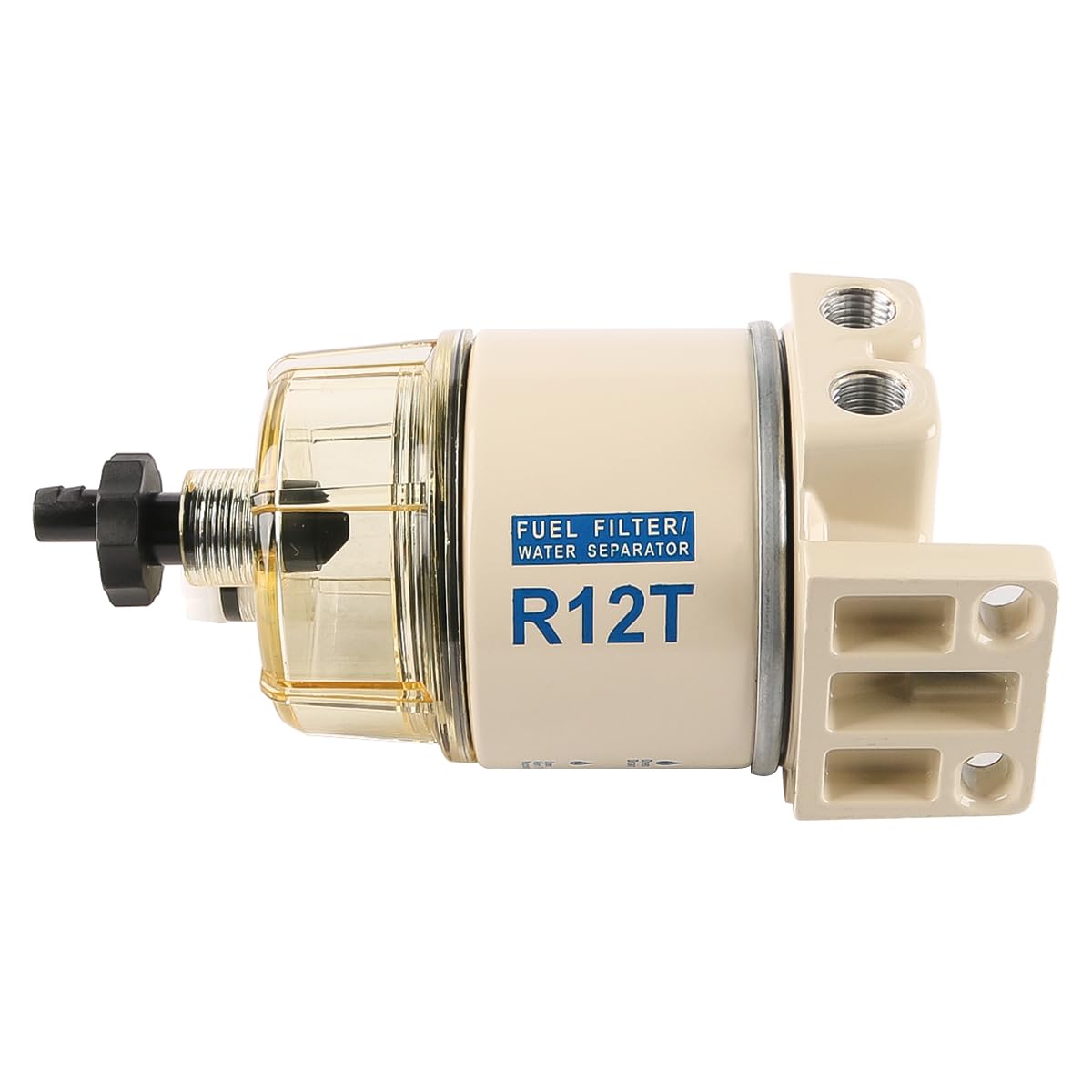Sarini Filtre à Carburant R12T pour Bateau, Rotation Marine, Filtre à Carburant, séparateur d'eau pour Moteur de Hors-Bord, système de Carburant, Solution de Filtration de Carburant Marin pour Bateau