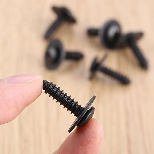 Miniatura 6 de YALOK 40 tornillos autorroscantes Phillips de cabeza de truss, repuesto M4.8-0.063 x 0.701 in, tornillo de ajuste automático Phillips con arandela,