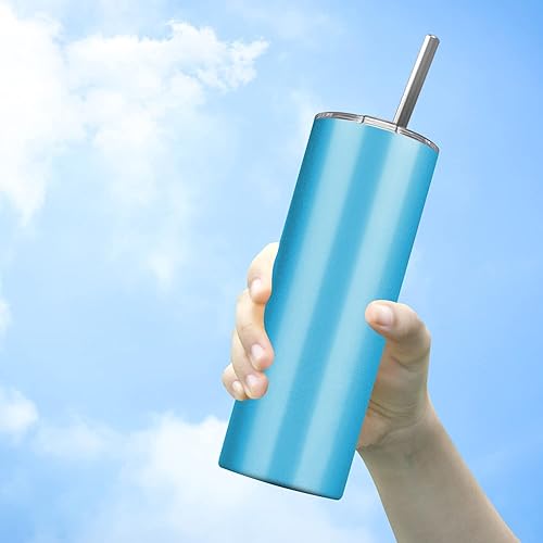 Miniatura 6 de Deitybless Paquete de 6 vasos delgados de acero inoxidable, vaso de agua de doble aislamiento de 20 onzas con 6 popotes y 3 cepillos, taza de viaje