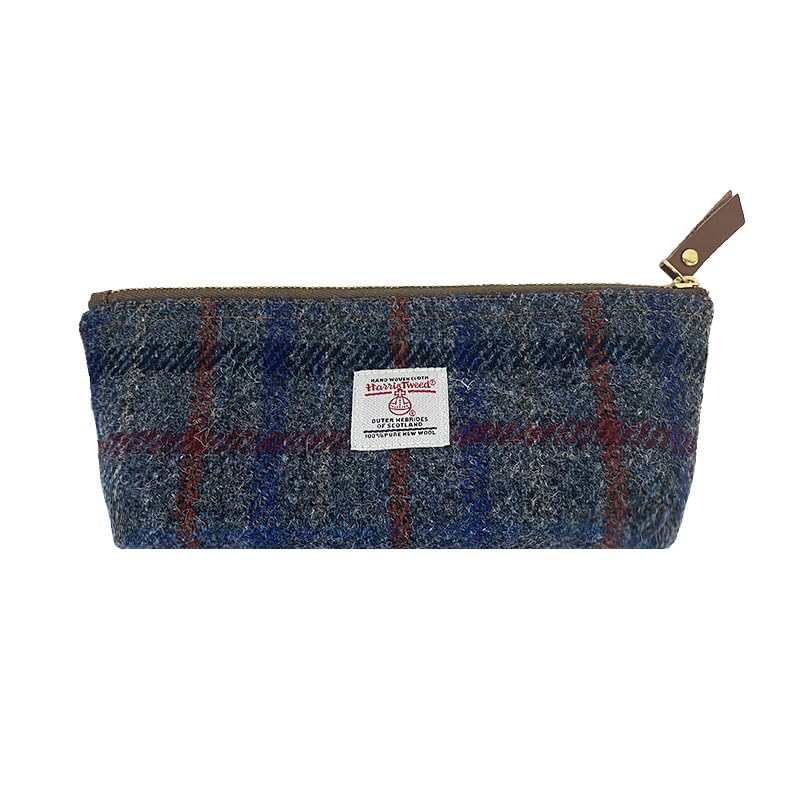 TAILORMAP Harris Tweed Triangle Pencil Case Creative Stationery Sundries Large Capacity Portable - No.3036